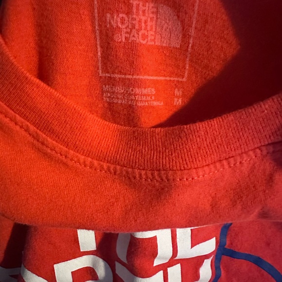 The North Face Men’s Red Tshirt Size Medium - Picture 3 of 3